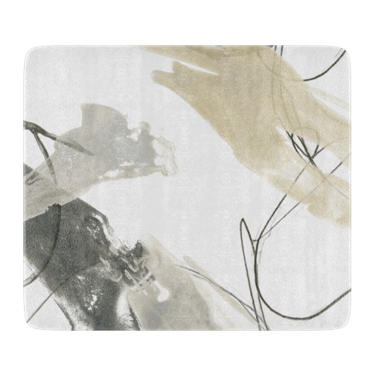 Monochrome Dynamik Schneidebrett (Vorderseite)