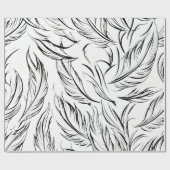 Monochrome Elegance Geschenkpapier (Flach)