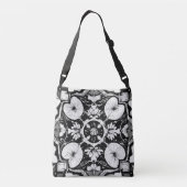 "Monochrome Elegance: Graphic Tasche" Tasche (Rückseite)