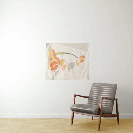 Monochrome Elegance Wandteppich (Beispiel (Horizontal))