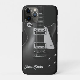 Monochrome elektrische Gitarre personalisiert Case-Mate iPhone Hülle