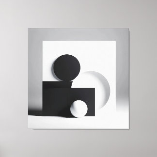 Monochrome Equilibrium Leinwanddruck