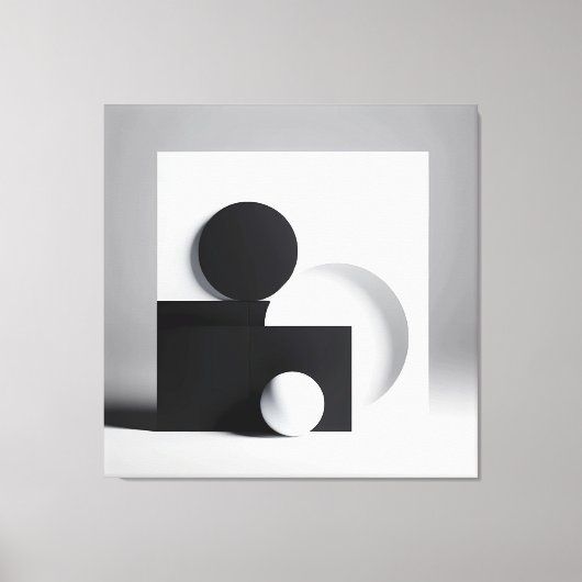 Monochrome Equilibrium Leinwanddruck (Vorderseite)