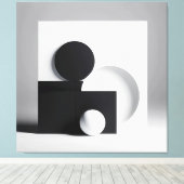 Monochrome Equilibrium Leinwanddruck (Insitu (Holzboden))