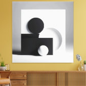 Monochrome Equilibrium Leinwanddruck (Insitu (Wohnzimmer))