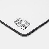 Monochrome Expert Desk Mat für Designer Schreibtischunterlage (Ecke)