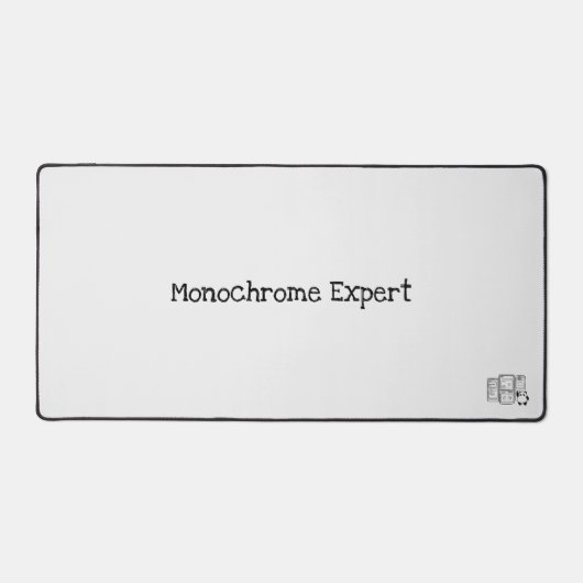 Monochrome Expert Desk Mat für Designer Schreibtischunterlage (Vorderseite)