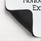 Monochrome Expert Mousepad für UX-Designer (Ecke)