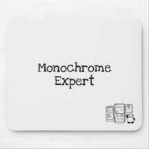 Monochrome Expert Mousepad für UX-Designer