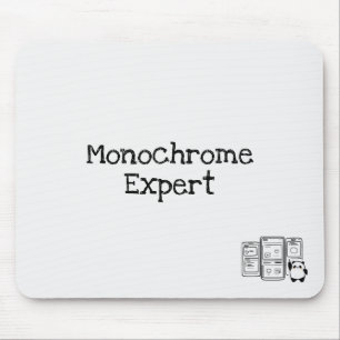 Monochrome Expert Mousepad für UX-Designer