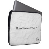 Monochrome Expertengruppe Elektronik-Bag Laptopschutzhülle (Vorne Rechts)