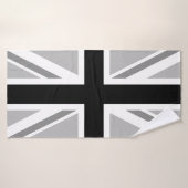 Monochrome Flagge der Britischen Gewerkschaft (Uni Badehandtuch (Badehandtuch)