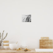 Monochrome Flamingo Feathers Printable Art Poster (Küche)