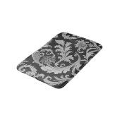 Monochrome Fleur Antique Muster Badematte (Schrägansicht)