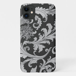 Monochrome Fleur Antique Muster Case-Mate iPhone Hülle
