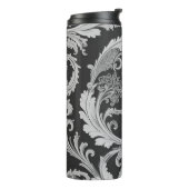 Monochrome Fleur Antique Muster Thermosbecher (Nach links gedreht)