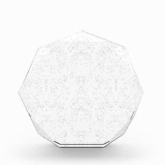 Monochrome Floral Pattern – Elegant Seamless Art Fotoblock (Vorderseite)