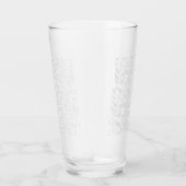 Monochrome Floral Pattern – Elegant Seamless Art Glas (Rechts)