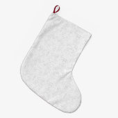 Monochrome Floral Pattern – Elegant Seamless Art Großer Weihnachtsstrumpf (Vorderansicht (hängend))