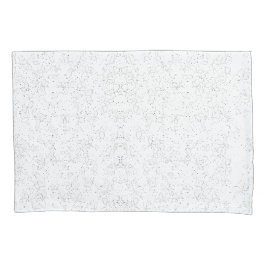 Monochrome Floral Pattern – Elegant Seamless Art Kissenbezug