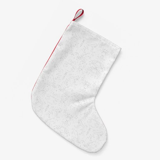 Monochrome Floral Pattern – Elegant Seamless Art Kleiner Weihnachtsstrumpf (Vorderansicht (hängend))