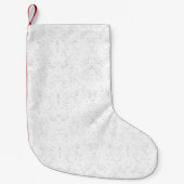 Monochrome Floral Pattern – Elegant Seamless Art Kleiner Weihnachtsstrumpf (Vorderseite)