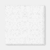 Monochrome Floral Pattern – Elegant Seamless Art Magnet (Vorne)
