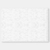 Monochrome Floral Pattern – Elegant Seamless Art Magnet (Vorderseite)