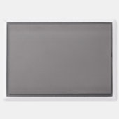 Monochrome Floral Pattern – Elegant Seamless Art Magnet (Rückseite)