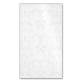 Monochrome Floral Pattern – Elegant Seamless Art Magnetische Visitenkarte (Vorderseite Vertikal)