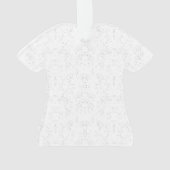 Monochrome Floral Pattern – Elegant Seamless Art Ornament (Rückseite)