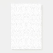 Monochrome Floral Pattern – Elegant Seamless Art Post-it Klebezettel (Vorderseite)