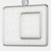 Monochrome Floral Pattern – Elegant Seamless Art Rahmen-Ornament Silber (Links)