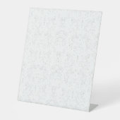 Monochrome Floral Pattern – Elegant Seamless Art Sockelschild (Vorderseite)