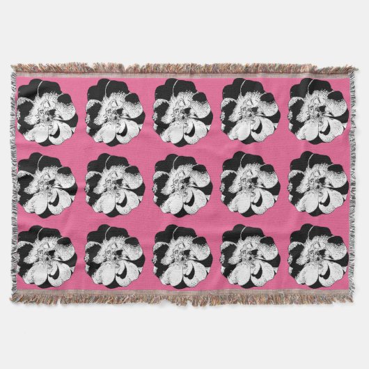 Monochrome, florrosa Pop-Fußleiste Decke (Vorderseite)