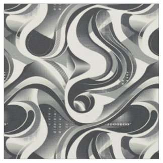 Monochrome Flow-Bänder Stoff