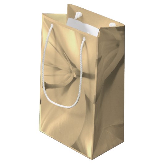 Monochrome Foto-Geschenktasche Kleine Geschenktüte (Rückseite Schrägansicht)