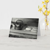 Monochrome Fotos aus Japan Karte (Gelbe Blume)