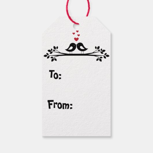 Monochrome Freigabe der Liebe Geschenkanhänger (Rückseite)