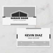 Monochrome Garage Door Visitenkarte (Vorne/Hinten)