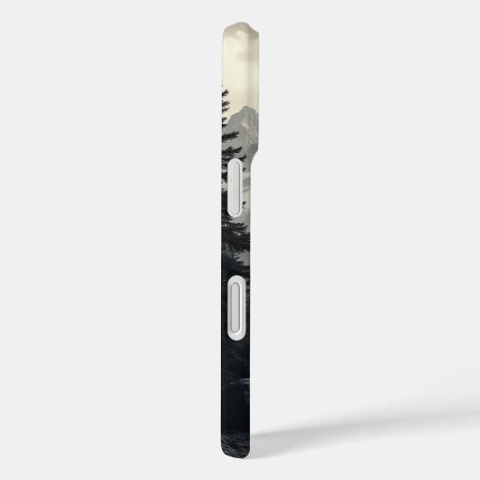 Monochrome Gebirgskette Case-Mate iPhone Hülle (Rückseite / Rechts)