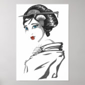 Monochrome Geisha Poster (Vorne)