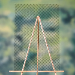 Monochrome Geometric Texture|Seamless Diamond Look Acrylschild