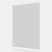 Monochrome Geometric Texture|Seamless Diamond Look Acrylschild (Winkel)