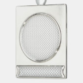 Monochrome Geometric Texture|Seamless Diamond Look Banner-Ornament Silber (Links)