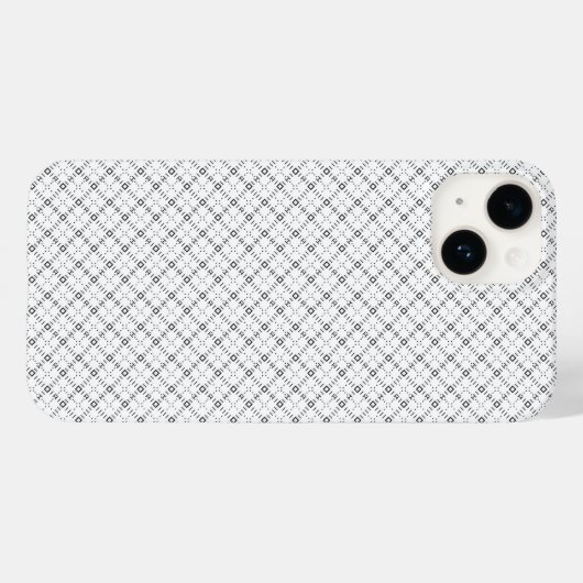 Monochrome Geometric Texture|Seamless Diamond Look Case-Mate iPhone Hülle (Rückseite (Horizontal))