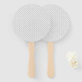 Monochrome Geometric Texture|Seamless Diamond Look Fächer (Vorne und Hinten)