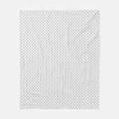 Monochrome Geometric Texture|Seamless Diamond Look Fleecedecke (Vorderseite)