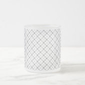 Monochrome Geometric Texture|Seamless Diamond Look Mattglastasse (Mittel)