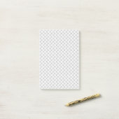 Monochrome Geometric Texture|Seamless Diamond Look Post-it Klebezettel (Auf Schreibtisch)